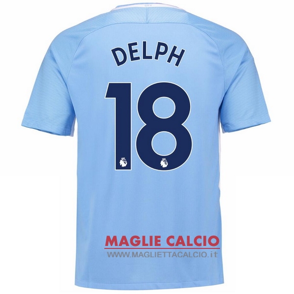 maglietta manchester city 2017-2018 delph 18 prima